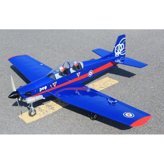 SEAGULL SEA401B UK - AIR FORCE PILATUS PC-9 60.6 ARF 10CC (BLUE/RED) RC PLANE