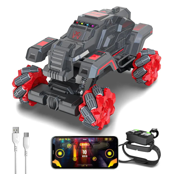 MIRANA DRIFTER 360 ROTATING MUSICAL TOY CAR, SCALE 1:20 1.5* HIGH SPEED BOOST, 2000 MAH C-TYPE USB RACHARGEABLE BATTERY (GREY)
