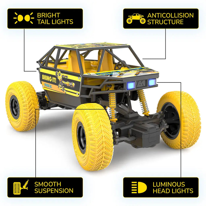 MIRANA TRANSFORMERS BUMBLEBEE MEGA RANGER APP AND REMOTE CONTROL CAR, 1200 MAH LI-ION RECHARGEABLE BATTERY, C TYPE USB CHARGING SCALE 1:20 (YELLOW)