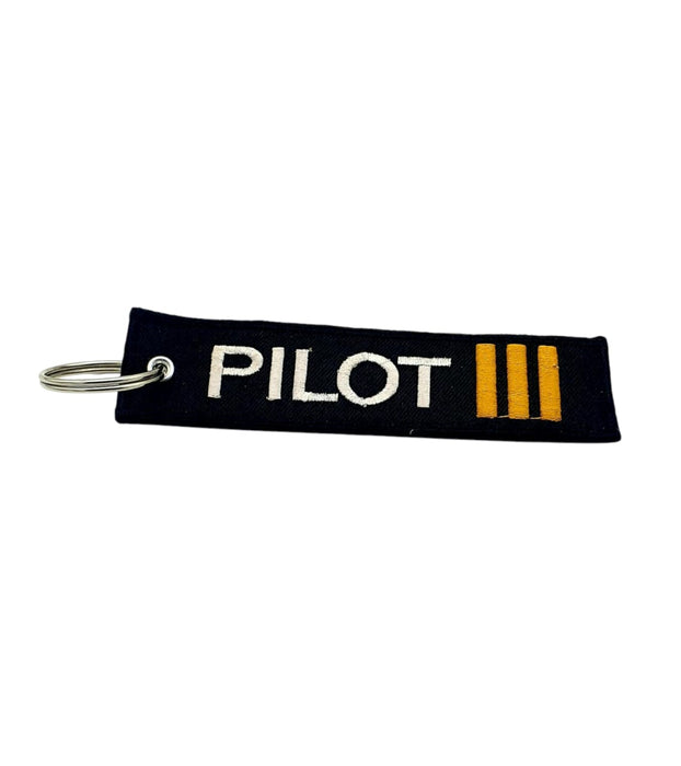 EMBROIDERY KEYRINGS PILOT 3 STRIPES