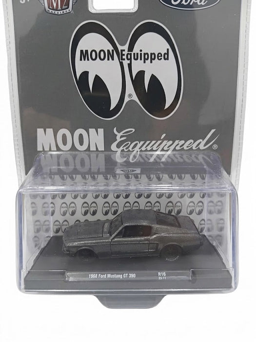 FORD MUSTANG 1968 GT 390 R16 1/64 SCALE DARK GREY METAL DIECAST CODE # 31500-MJS 64