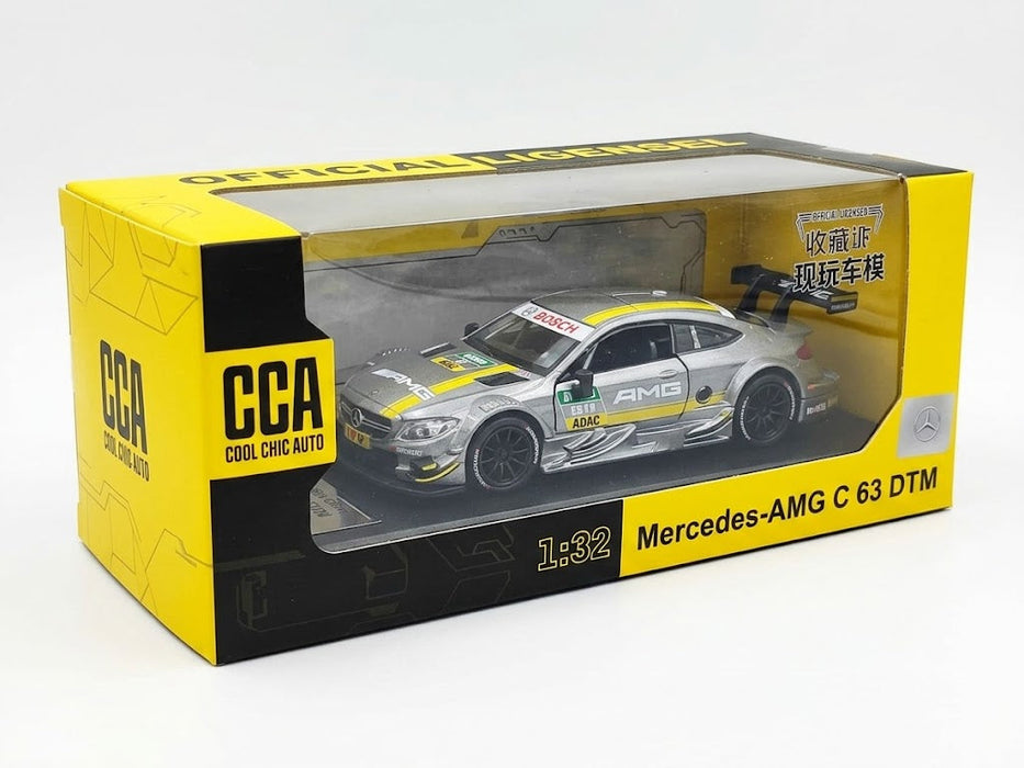 CCA 1:32 MERCEDES-AMG C 63 DTM DIECAST MODEL  88447 CAR SILVER