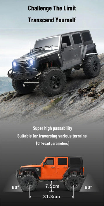 MN MODEL RC CRAWLER MN222 1/10 2.4G 6CH 4WD RTR (ORANGE)