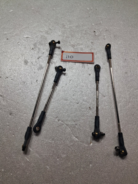 LINKAGE ROD 140MM X 2   90MM X 2 ROD THICKNESS 2 MM 4PCS  PRE OWNED QUALITY