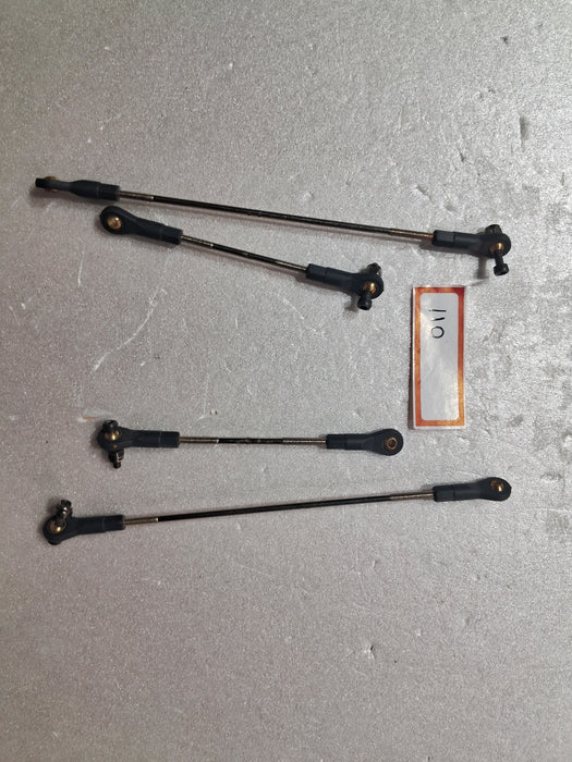 LINKAGE ROD 140MM X 2   90MM X 2 ROD THICKNESS 2 MM 4PCS  PRE OWNED QUALITY