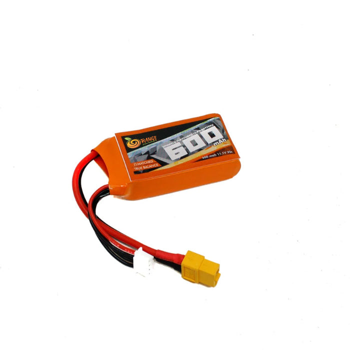 LIPO 11.1V 600MAH 25C 3S ORANGE BATTERY