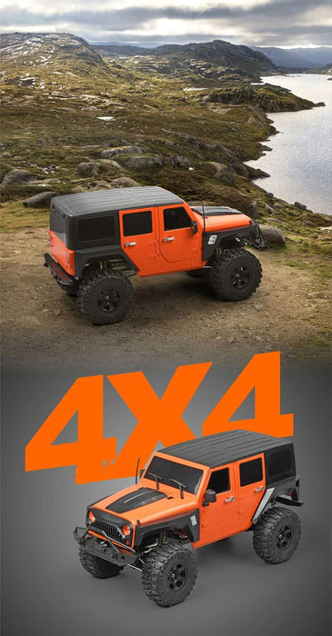 MN MODEL RC CRAWLER MN222 1/10 2.4G 6CH 4WD RTR (ORANGE)