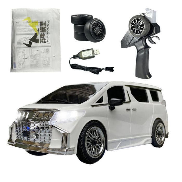 MN MODEL 1/16 ALPHARD REAR DRIVE DRIFT RC CAR MN68 2.4G RTR WITH LED LIGHTS (WHITE)
