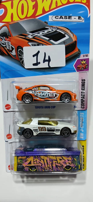HOT WHEELS - CASE E (2025) - BASIC CAR ASSORTED (PACK OF 3 )-DIECAST