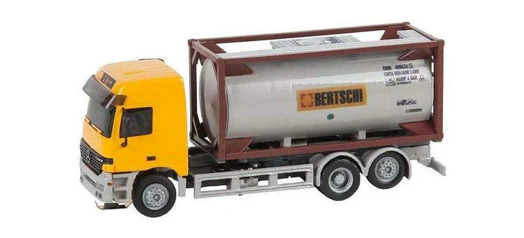 FALLER 161483 TRUCK MB ACTROS LH'96 CHEMICAL TRANSPORTER BERTSCHI