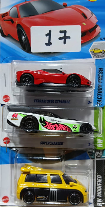 HOT WHEELS CASE-J MAINLINE (PACK OF 3) DIECAST
