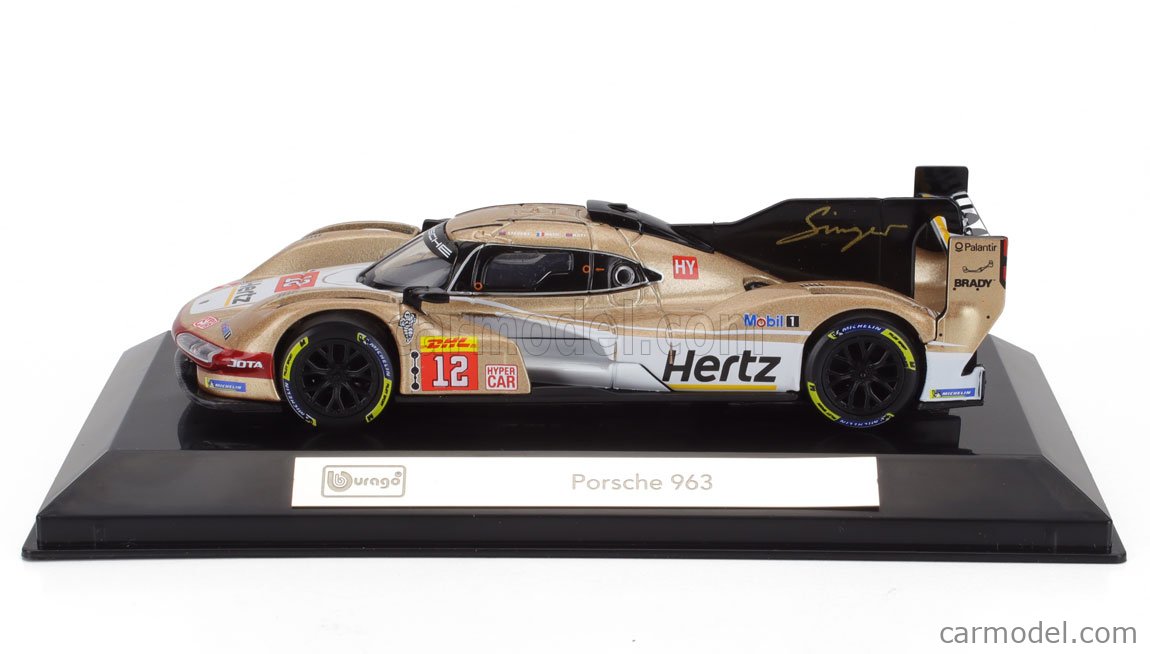 BBURAGO HERTZ PORCHE DIECAST 1/43 18-38317