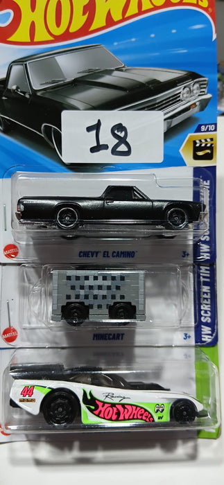 HOT WHEELS CASE-H MAINLINE (PACK OF 3) DIECAST