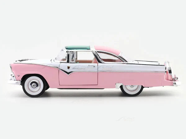 DIE CAST ROAD SIGNATURE 1955 FORD CROWN VICTORIA 1/18 SCALE PINK NO:92138
