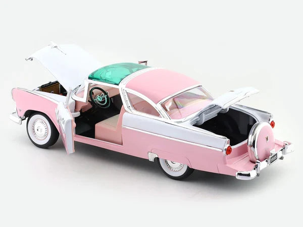 DIE CAST ROAD SIGNATURE 1955 FORD CROWN VICTORIA 1/18 SCALE PINK NO:92138