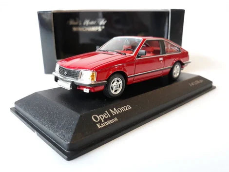 MINICHAMPS OPEL MONZA RED CAR 1/43 DIE CAST MODEL