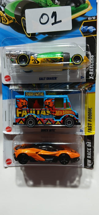 HOT WHEELS CASE-G MAINLINE (PACK OF 3) DIECAST