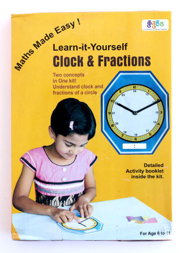 Clock And Fractions Of A Circle