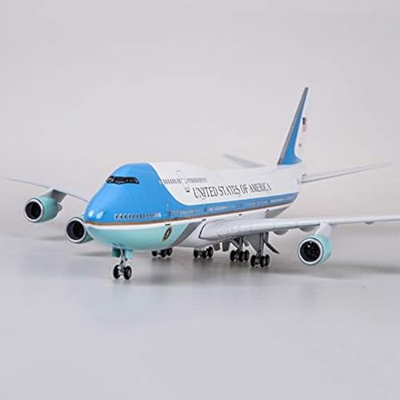 AIRPLANE DIECAST METAL AIR FORCE ONE B747 RESIN 47CM