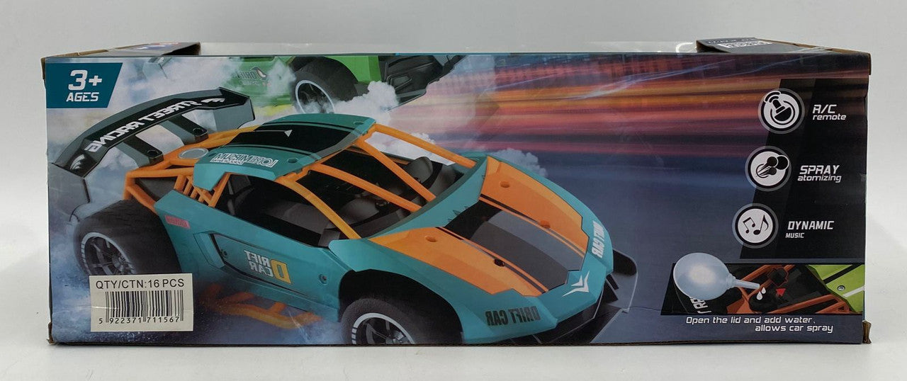 RC MIST SPRAY CRAZON 4WD SMOKING 333 1:14 SCALE 27MHZ RC CAR BLUE 333-SC21142