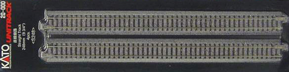 KATO N-STRAIGHT TRACK   3/4 248MM