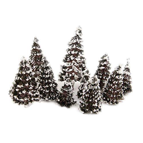 MODEL CEDAR TREES SNOW DIORAMA