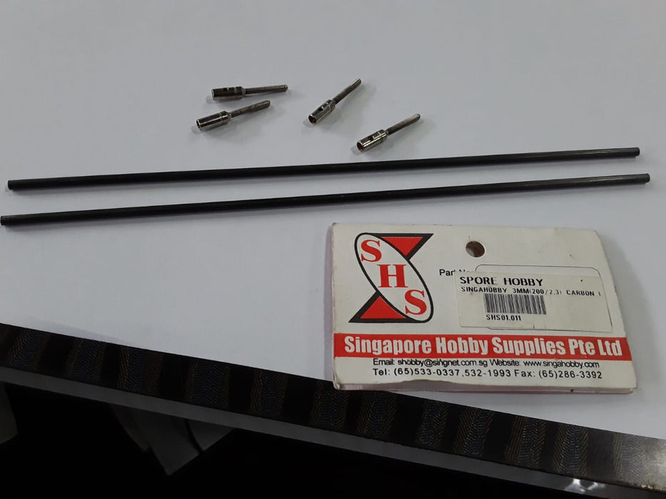 Shs 3Mm Carbon Rod (2.3Mm/200)(2Pc)