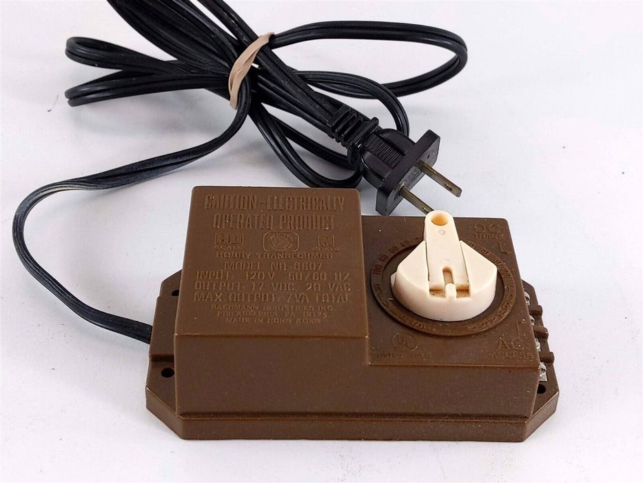 Bachmann 6607 HO & N Power Pack Model Railroad Hobby Transformer TESTED Brown