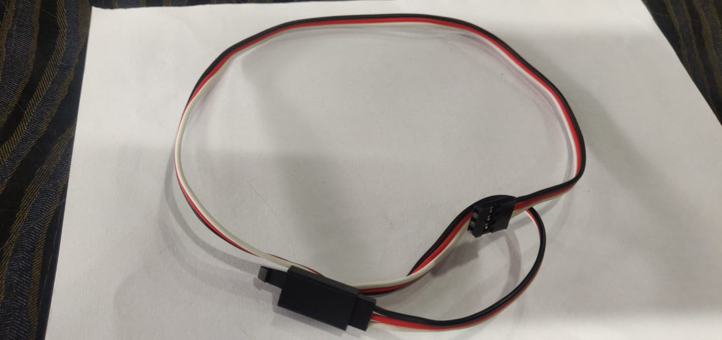 SafeConnect 45cm 22AWG Servo Lead Extention (Futaba) Cable with hook
