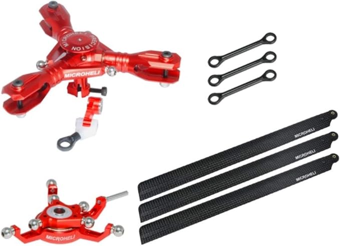 CNC Triple Carbon Fibre Blades Conversion Set (Red)