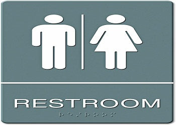 6X9 REST ROOM SIGN
