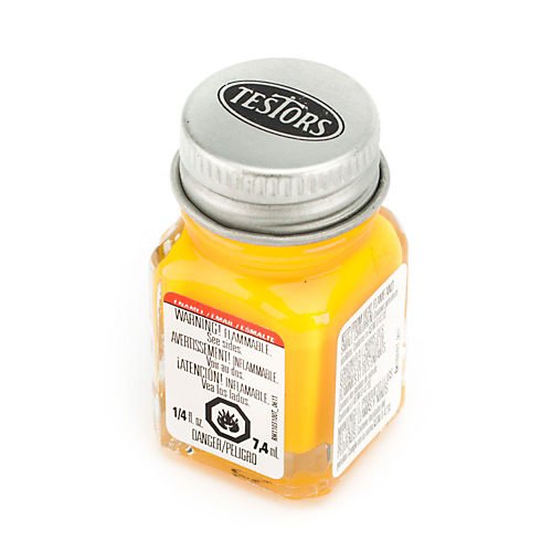 Enamel 1/4 Oz Flat Yellow