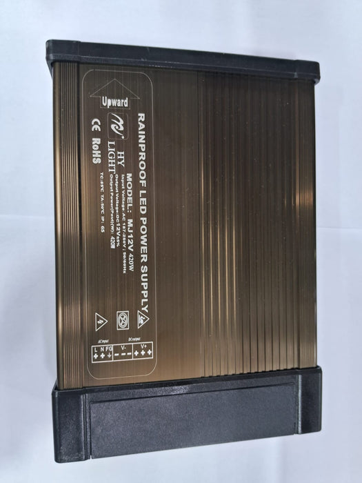 AC TO DC IP-43 MJ12V POWER SUPPLY AC 187-260V DC 12V 420W