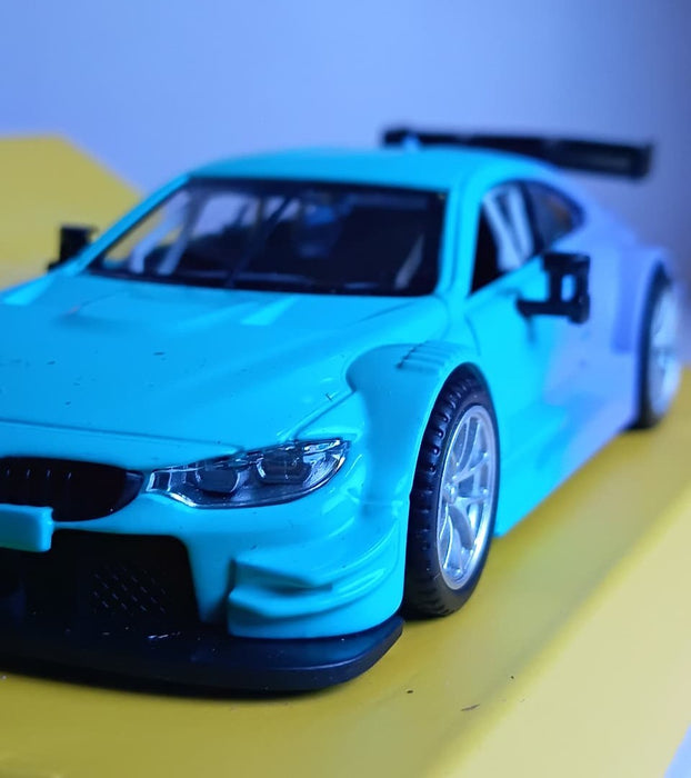 CCA 1:36 12024 BMW M4 DTM GREEN AND PURPLE DIECAST MODEL