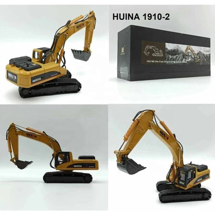 HUINA 1910-2 1/40 SCALE DIE-CAST EXCAVATOR ENGINEERING VEHICLE