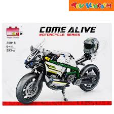 Pingao Blocks 30018 Come Alive Motorcycle Series 593/566/576 Pcs Blocks