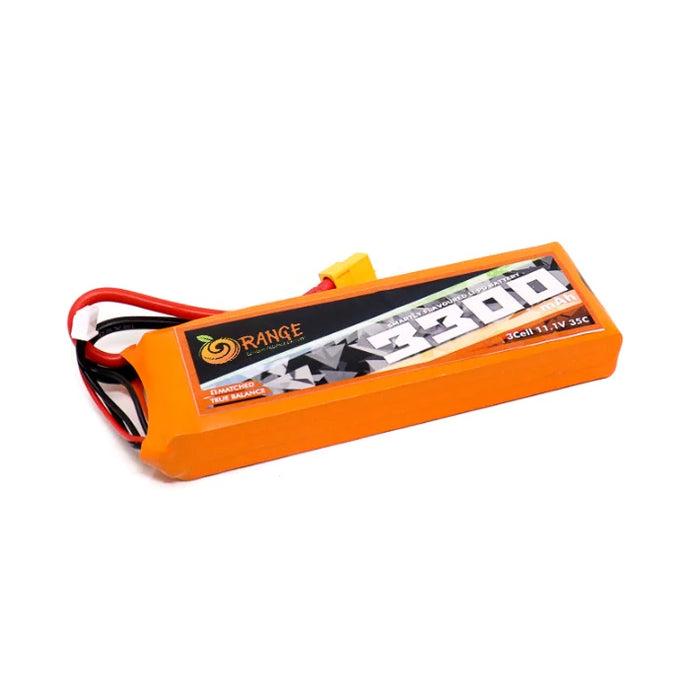 LIPO 11.1V 3300MAH 3S 35C/80C ORANGE BATTERY