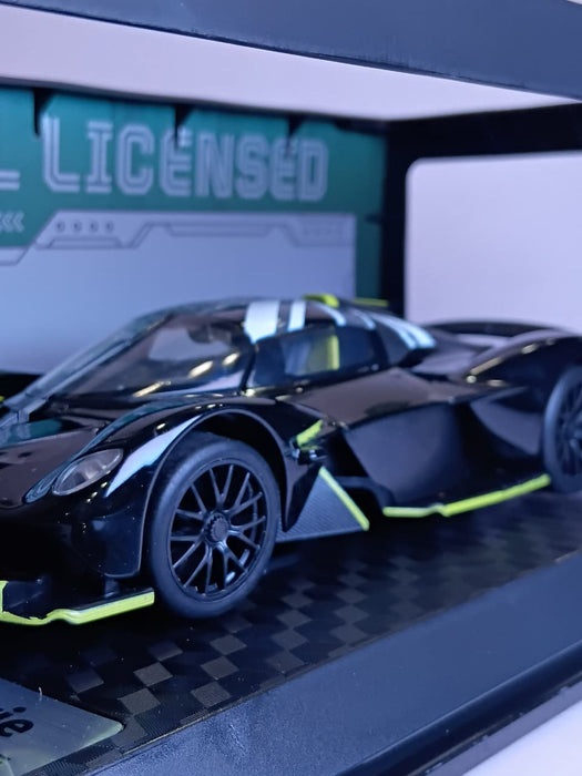 CCA ASTON MARTIN VALKYRIE 1:23 DIECAST MODEL 862298A BLACK