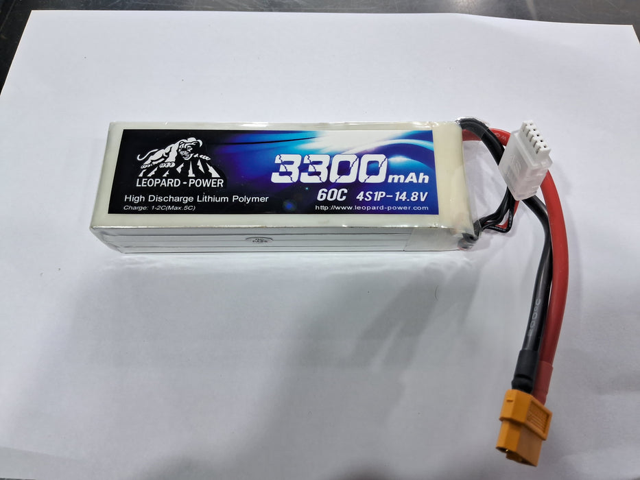 LIPO 14.8V 3300MAH 60C,4S LEOPARD BATTERY