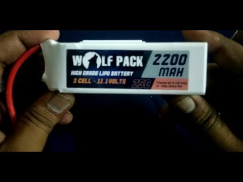 LIPO BATTERY WOLF PACK 11.1V,3S,25C,2200MAH