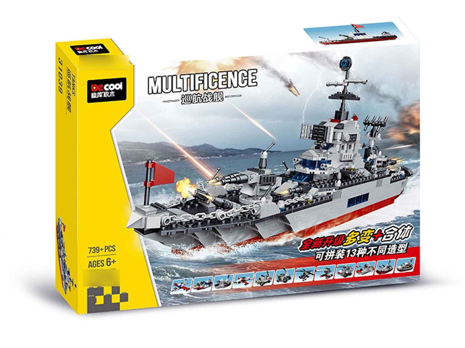Decool Multificence Building Block Kits Toys 739+Pcs STEM Learning Engineering Building Brick Early Educational DIY Game Play Set -310393