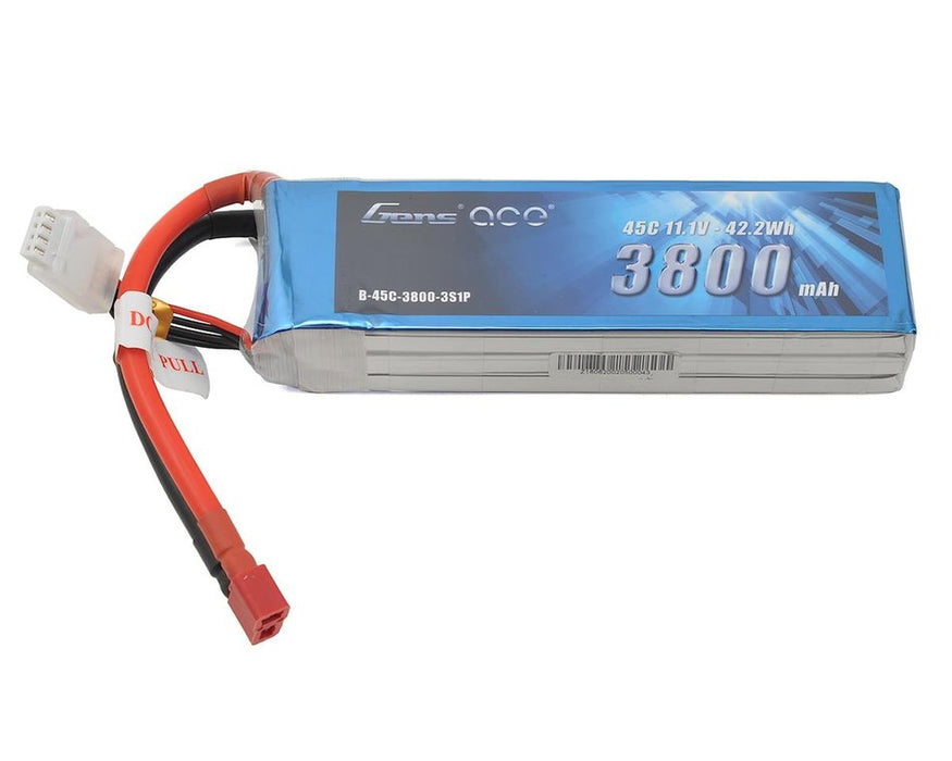 Lipo 11.1V 3800Mah 45C 3S Gens Ace  Battery