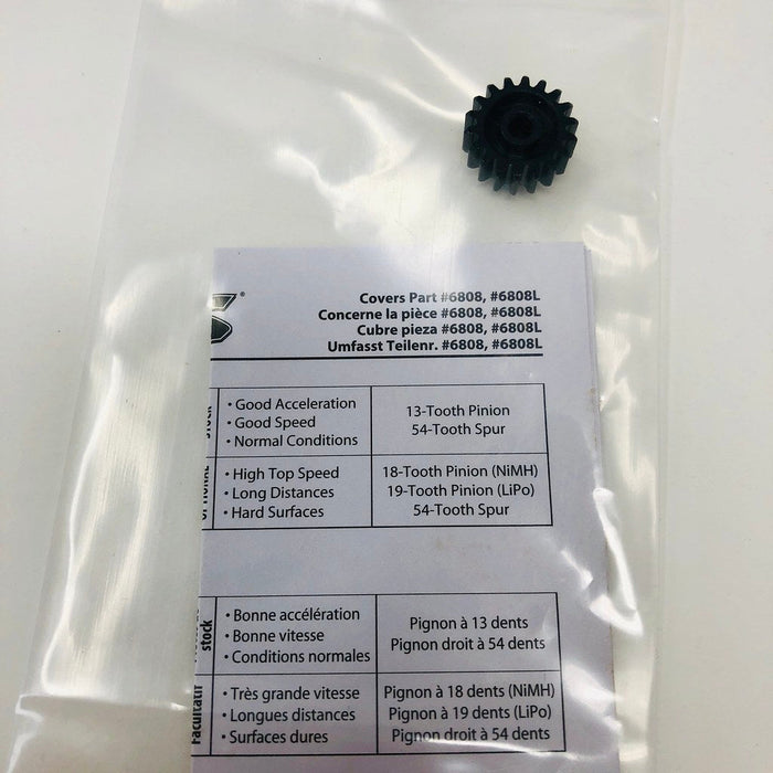 Traxxas Slash Ultimate Optional High Top Speed 18 Tooth Pinion Gear