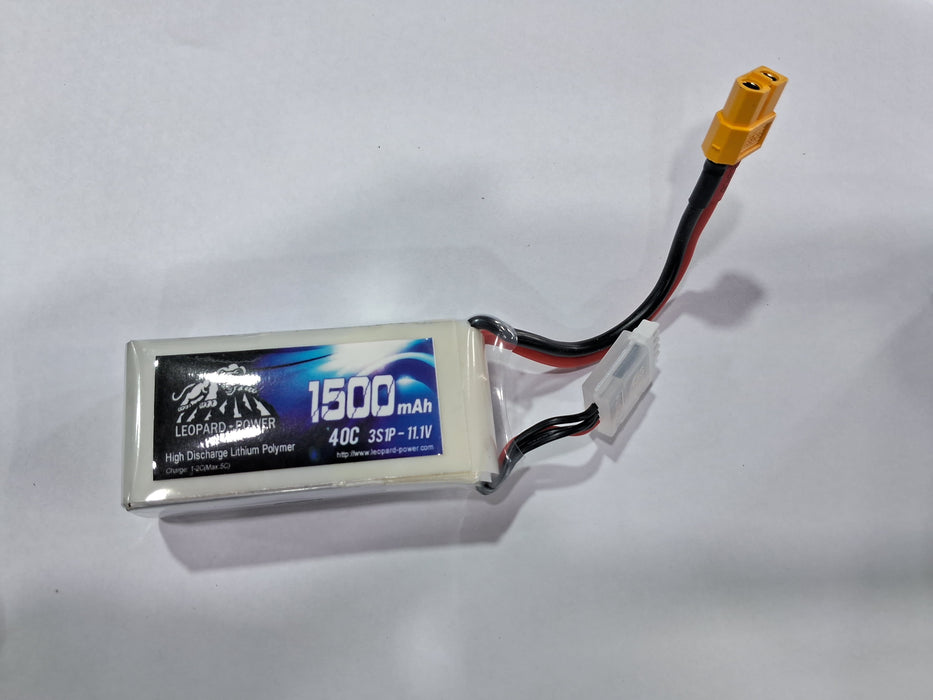 LIPO 11.1V 1500MAH 40C,3S LEOPARD BATTERY