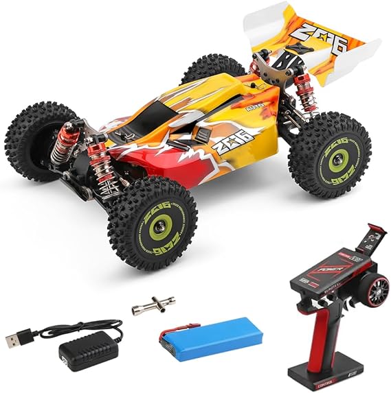 1:14 Scale 2.4Ghz RC Car, 4WD 75Km/H High Speed Racing Car, Off-Road Buggy Drift Car RTR