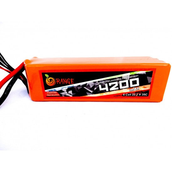 Orange 4200mAh 6S 35C/70C Lithium polymer battery Pack (LiPo)