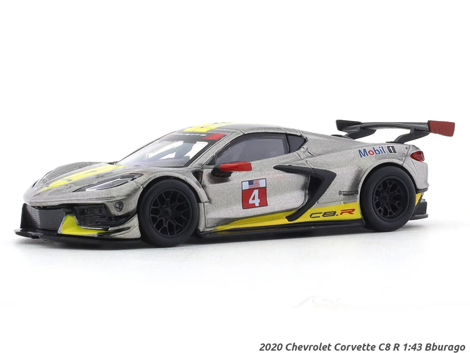 BBURAGO CHEVROLET CORVETTE C8.R 1/43 SCALE DIECAST MODEL 38312