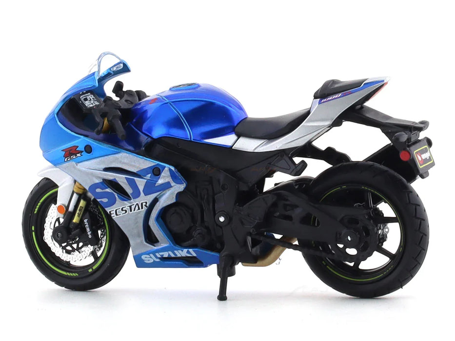 BBURAGO  SUZUKI GSX-R1000 R2021  BLUE 1:18 DIECAST MODEL 28-91088