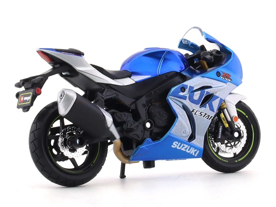 BBURAGO  SUZUKI GSX-R1000 R2021  BLUE 1:18 DIECAST MODEL 28-91088