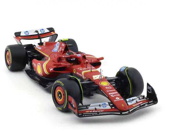 BBURAGO FERRARI SF24 C SAINZ #55 1/18 DIECAST 18-16815S-1